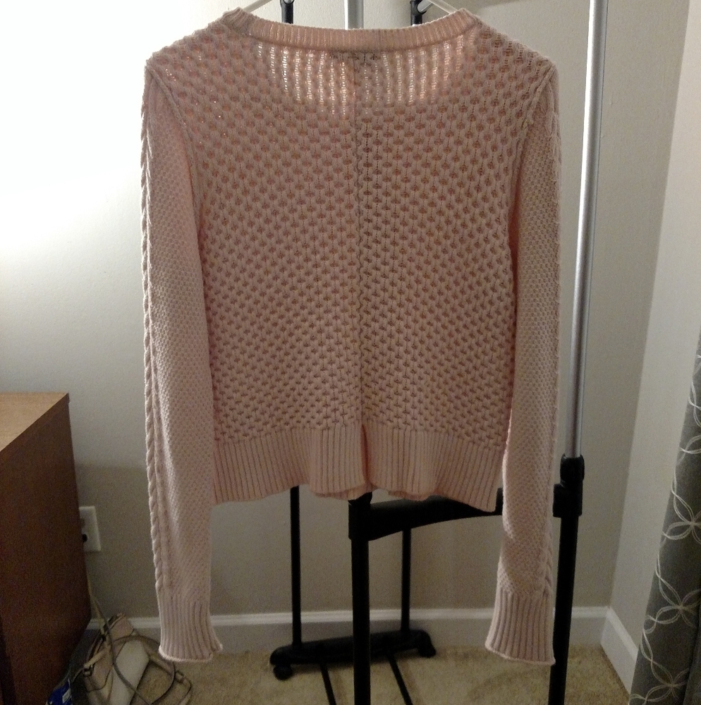 1. State Pink Textured Sweater